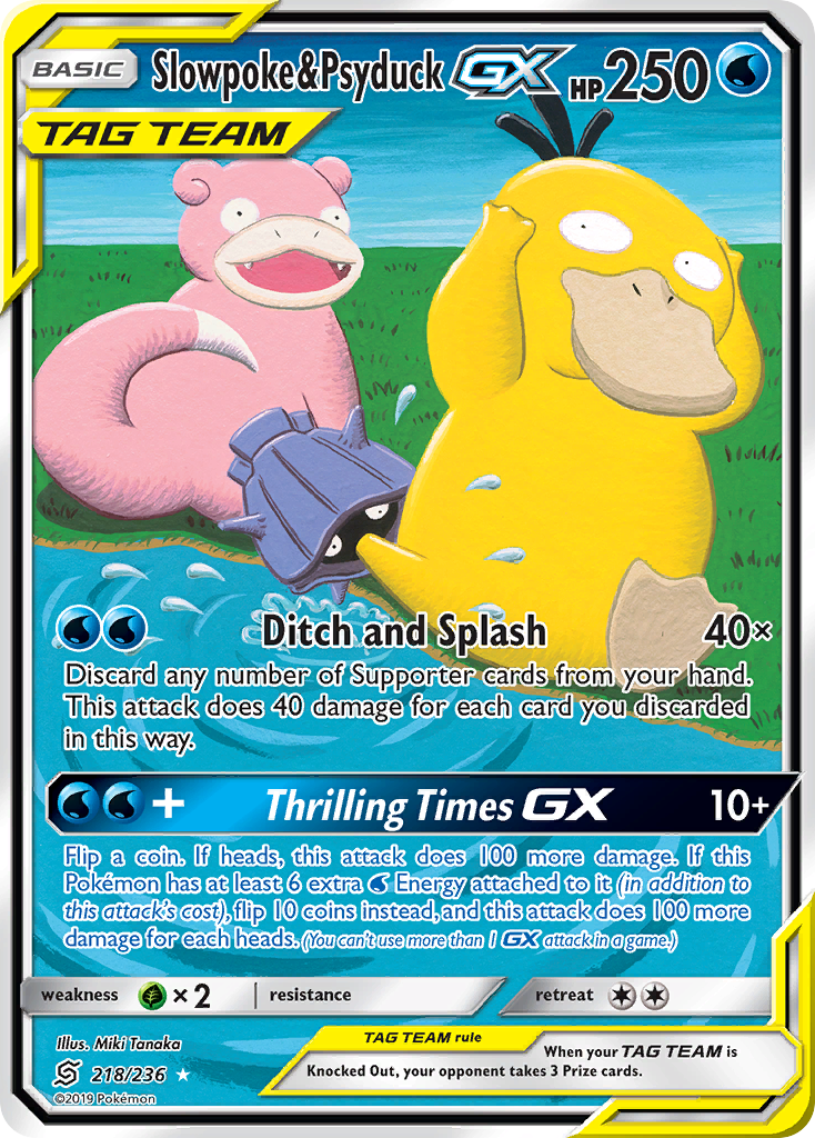 Slowpoke & Psyduck GX (218/236) [Sun & Moon: Unified Minds] | Rock City Comics