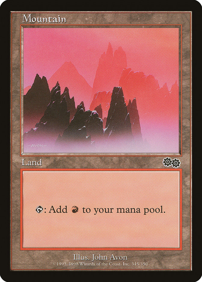 Mountain (345) [Urza's Saga] | Rock City Comics