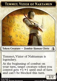 Temmet, Vizier of Naktamun // Zombie Token [Amonkhet Tokens] | Rock City Comics