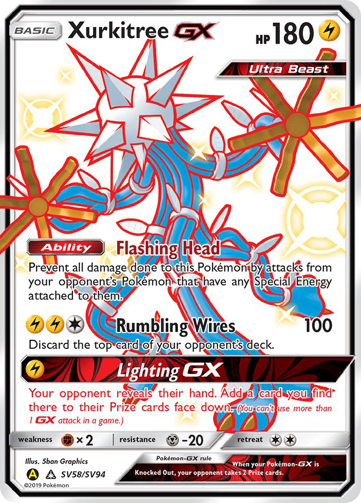 Xurkitree GX (SV58/SV94) [Sun & Moon: Hidden Fates - Shiny Vault] | Rock City Comics