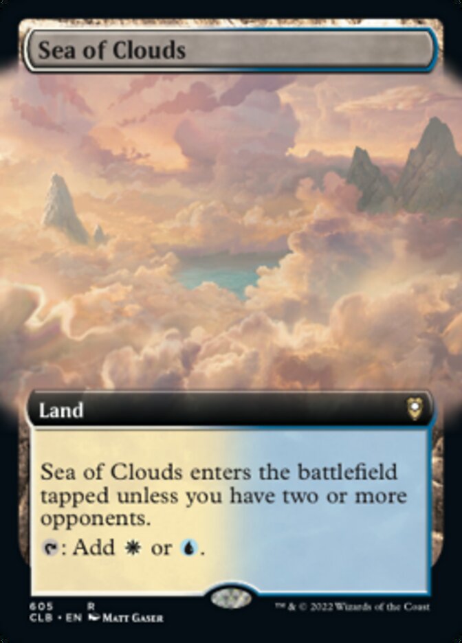 Sea of Clouds (Extended Art) [Commander Legends: Battle for Baldur's Gate] | Rock City Comics