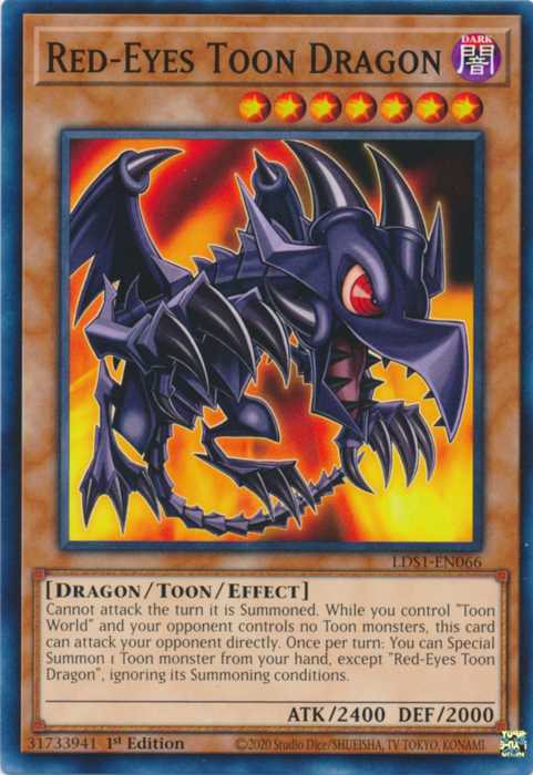 Red-Eyes Toon Dragon [LDS1-EN066] Common | Rock City Comics