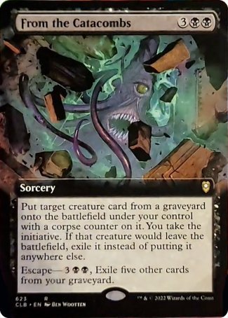 From the Catacombs (Extended Art) [Commander Legends: Battle for Baldur's Gate] | Rock City Comics