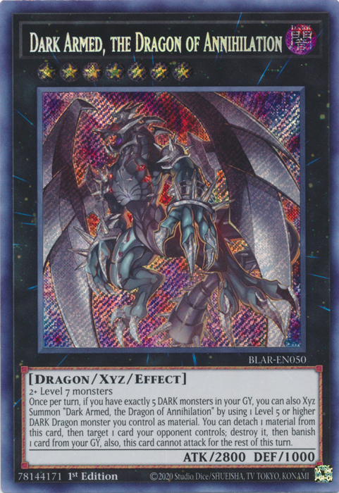 Dark Armed, the Dragon of Annihilation [BLAR-EN050] Secret Rare | Rock City Comics