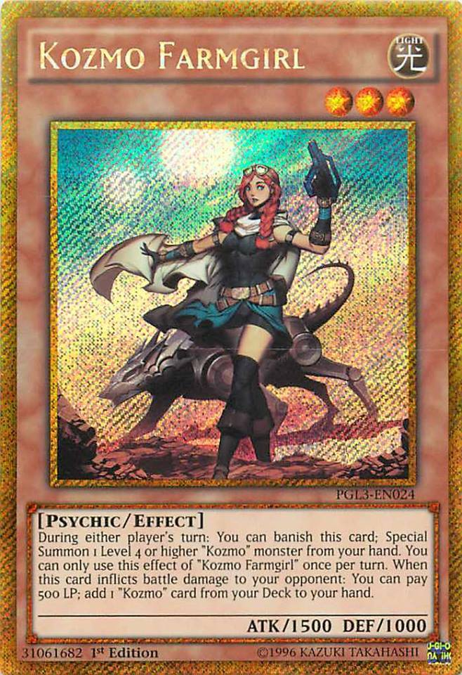 Kozmo Farmgirl [PGL3-EN024] Gold Secret Rare | Rock City Comics