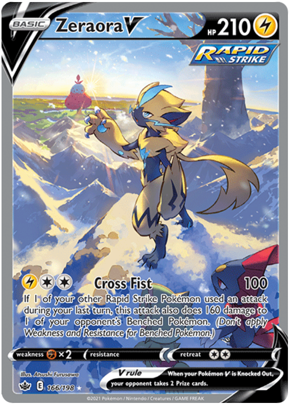 Zeraora V (166/198) [Sword & Shield: Chilling Reign] | Rock City Comics