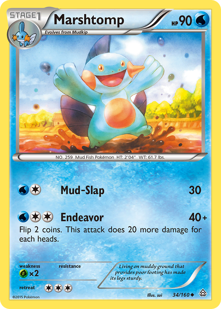 Marshtomp (34/160) [XY: Primal Clash] | Rock City Comics