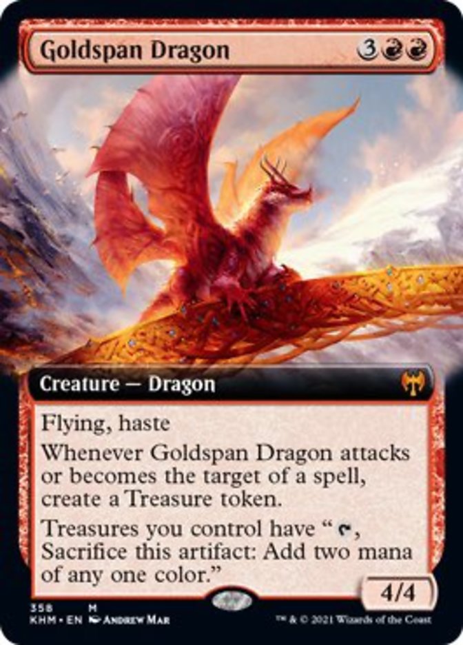 Goldspan Dragon (Extended Art) [Kaldheim] | Rock City Comics