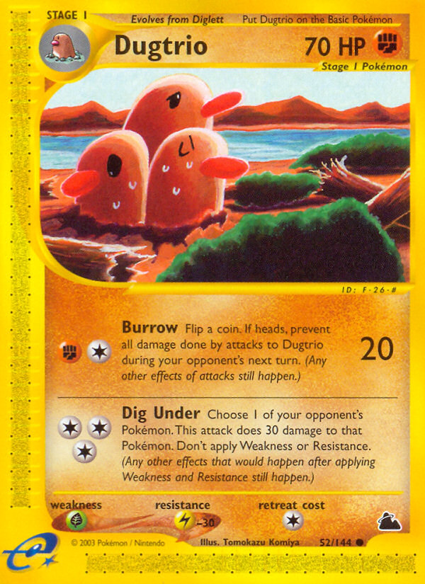 Dugtrio (52/144) [Skyridge] | Rock City Comics