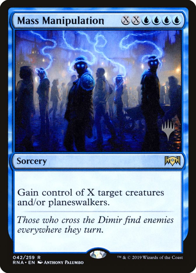 Mass Manipulation (Promo Pack) [Ravnica Allegiance Promos] | Rock City Comics