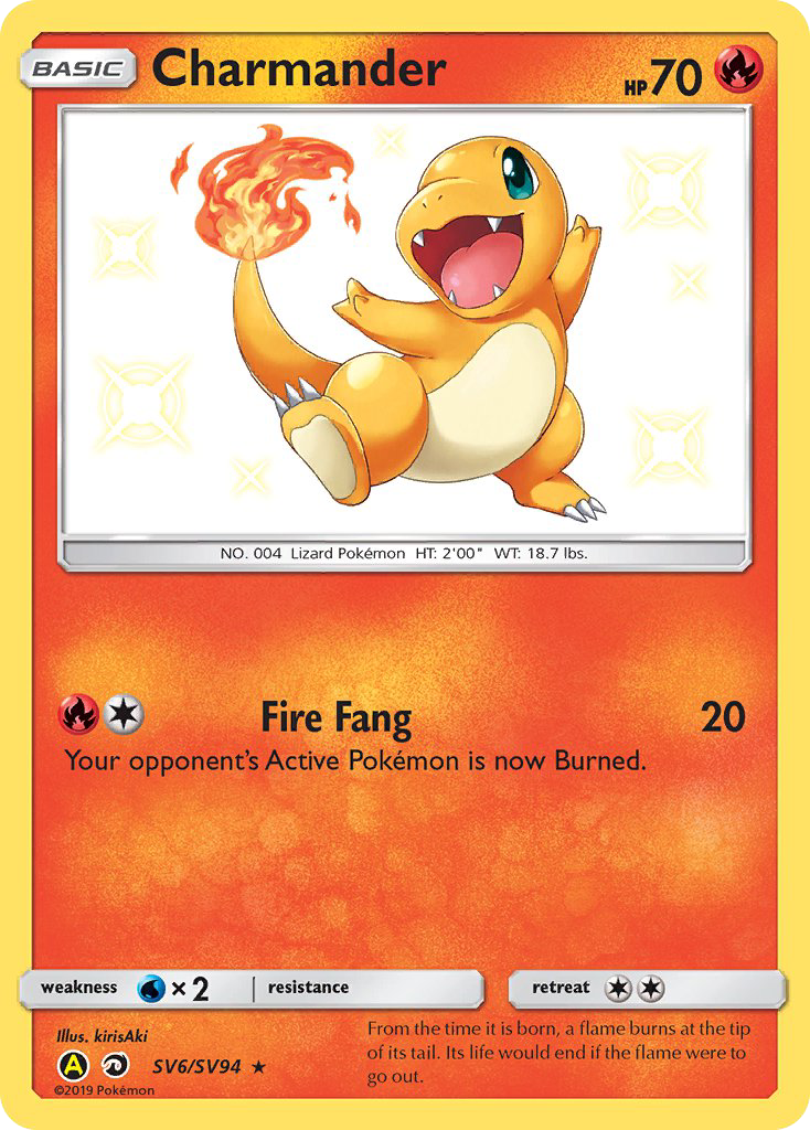 Charmander (SV6/SV94) [Sun & Moon: Hidden Fates - Shiny Vault] | Rock City Comics