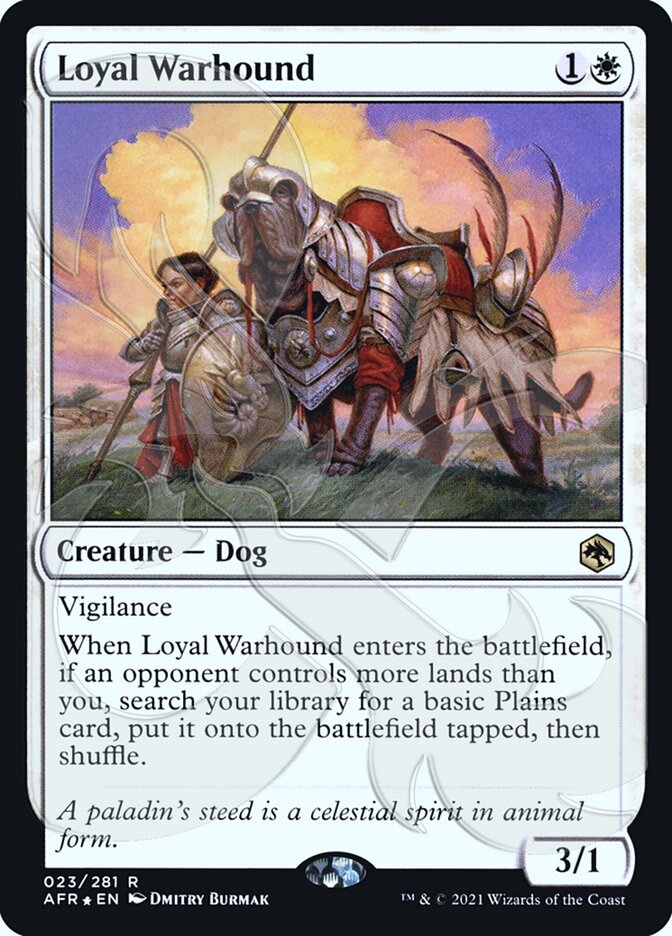 Loyal Warhound (Ampersand Promo) [Dungeons & Dragons: Adventures in the Forgotten Realms Promos] | Rock City Comics