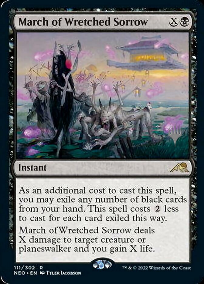 March of Wretched Sorrow (Promo Pack) [Kamigawa: Neon Dynasty Promos] | Rock City Comics