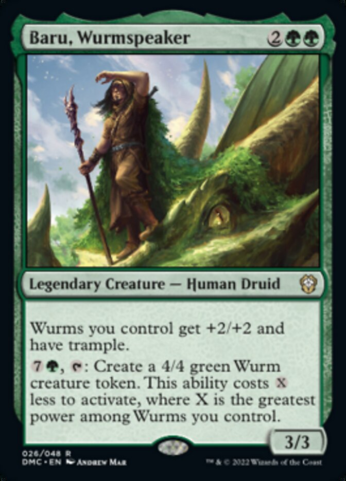 Baru, Wurmspeaker [Dominaria United Commander] | Rock City Comics