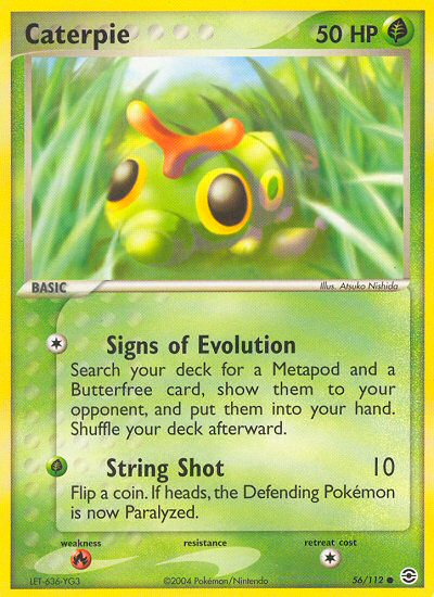 Caterpie (56/112) [EX: FireRed & LeafGreen] | Rock City Comics