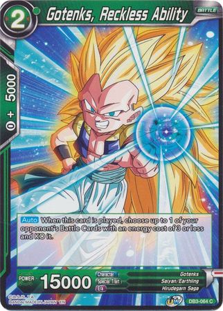 Gotenks, Reckless Ability [DB3-064] | Rock City Comics