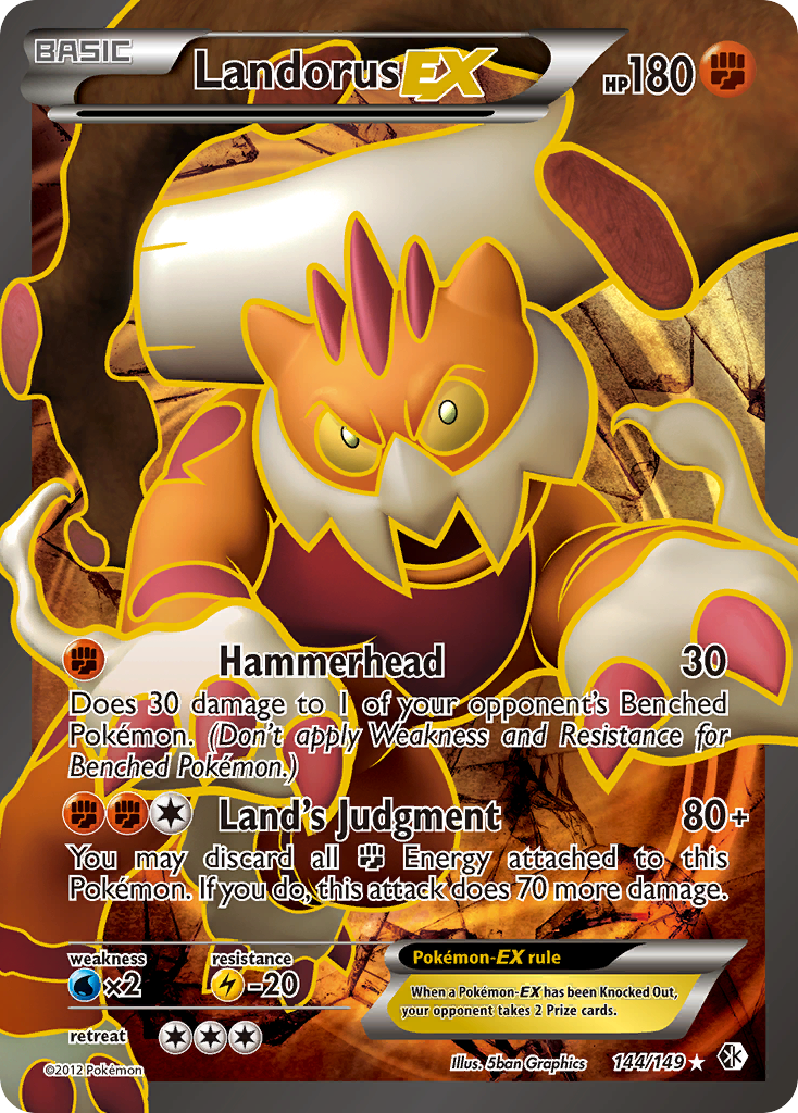 Landorus EX (144/149) [Black & White: Boundaries Crossed] | Rock City Comics