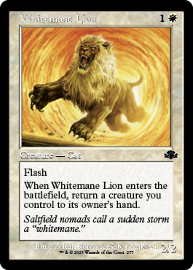 Whitemane Lion (Retro) [Dominaria Remastered] | Rock City Comics