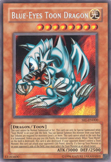 Blue-Eyes Toon Dragon [SRL-EN000] Secret Rare | Rock City Comics