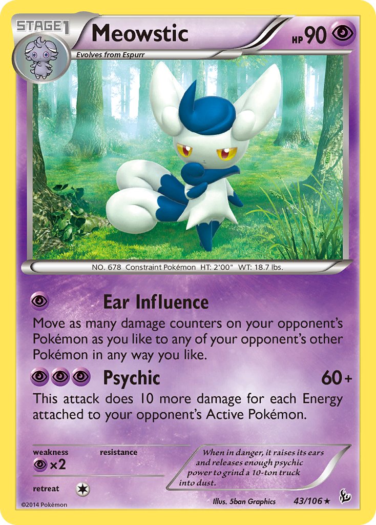 Meowstic (43/106) (Theme Deck Exclusive) [XY: Flashfire] | Rock City Comics