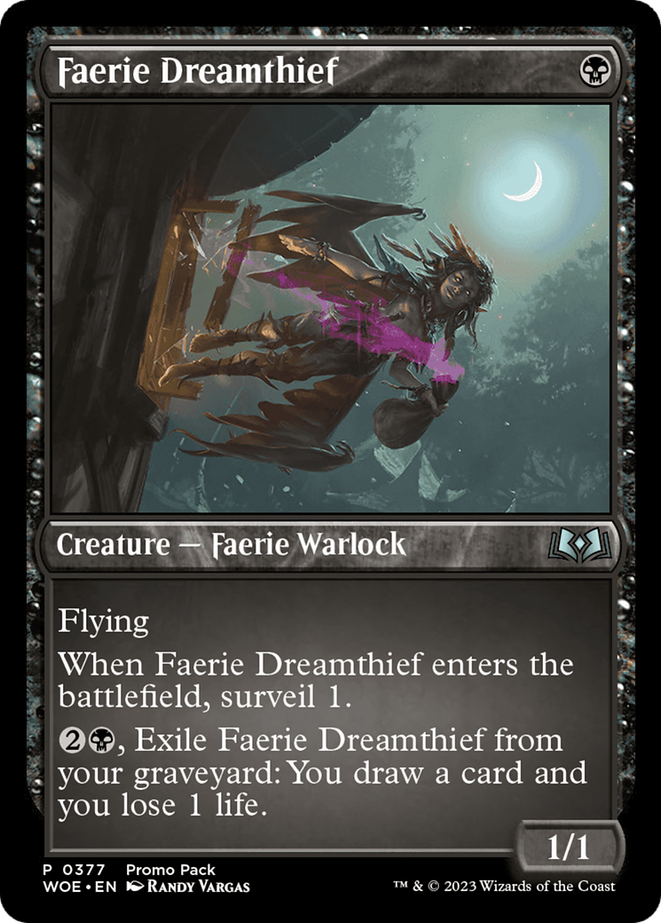 Faerie Dreamthief (Promo Pack) [Wilds of Eldraine Promos] | Rock City Comics