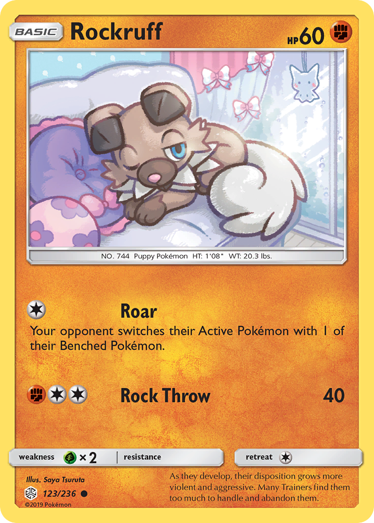 Rockruff (123/236) [Sun & Moon: Cosmic Eclipse] | Rock City Comics