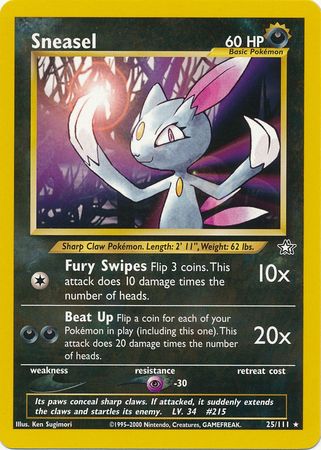 Sneasel (25/111) [Neo Genesis Unlimited] | Rock City Comics