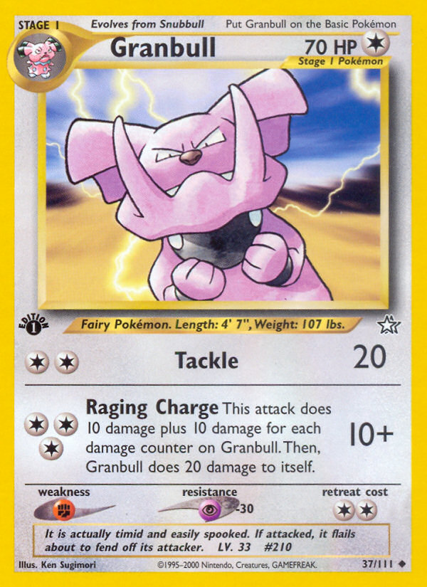 Granbull (37/111) [Neo Genesis 1st Edition] | Rock City Comics