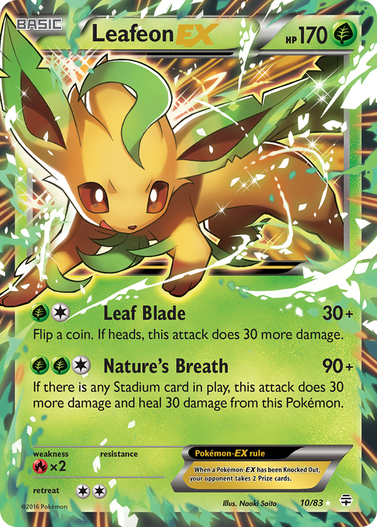 Leafeon EX (10/83) [XY: Generations] | Rock City Comics