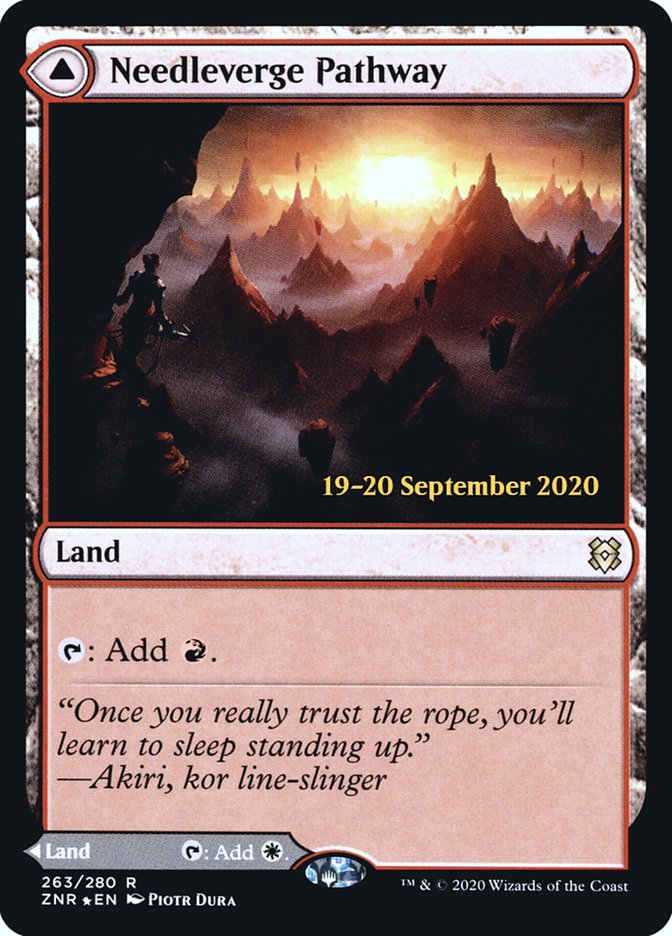 Needleverge Pathway // Pillarverge Pathway [Zendikar Rising Prerelease Promos] | Rock City Comics