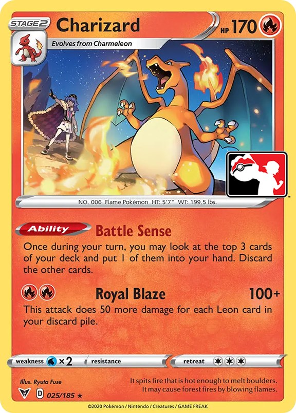 Charizard (025/185) [Prize Pack Series One] | Rock City Comics