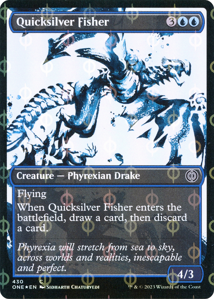 Quicksilver Fisher (Showcase Ichor Step-and-Compleat Foil) [Phyrexia: All Will Be One] | Rock City Comics