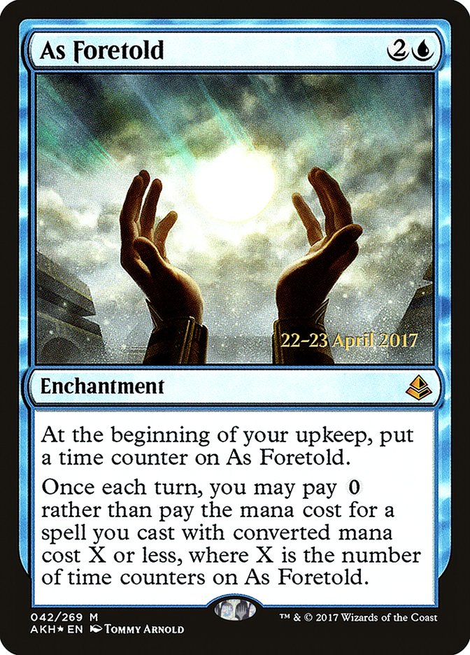 As Foretold  [Amonkhet Prerelease Promos] | Rock City Comics