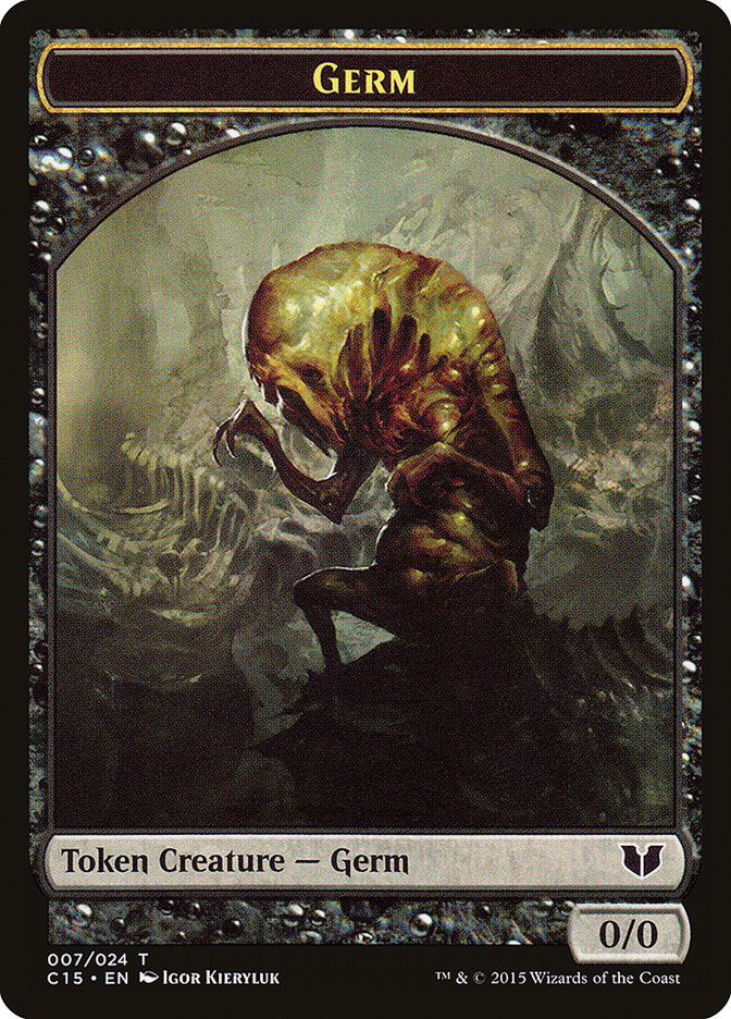 Frog Lizard // Germ Double-Sided Token [Commander 2015 Tokens] | Rock City Comics