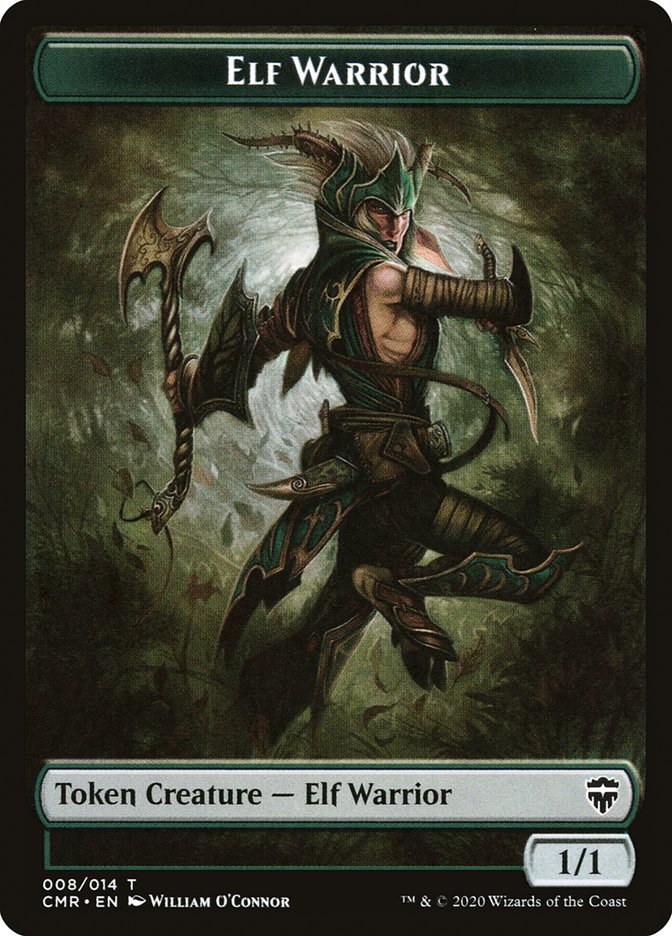 Angel // Elf Warrior Token [Commander Legends Tokens] | Rock City Comics