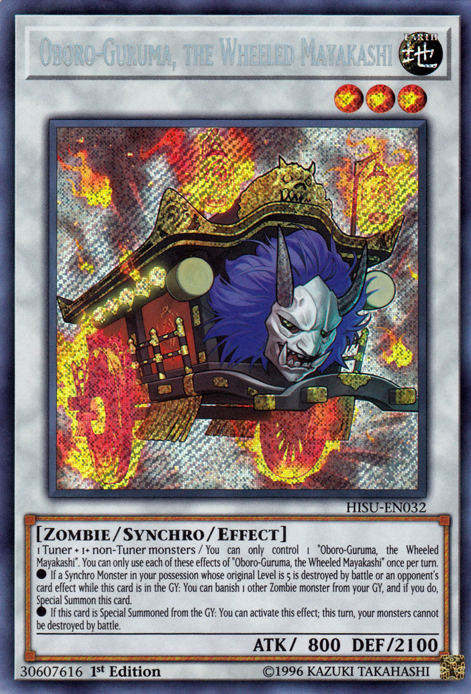 Oboro-Guruma, the Wheeled Mayakashi [HISU-EN032] Secret Rare | Rock City Comics