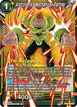 Android 16, Going All Out (BT13-112) [Supreme Rivalry Prerelease Promos] | Rock City Comics
