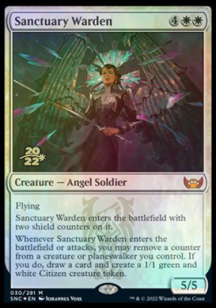 Sanctuary Warden [Streets of New Capenna Prerelease Promos] | Rock City Comics