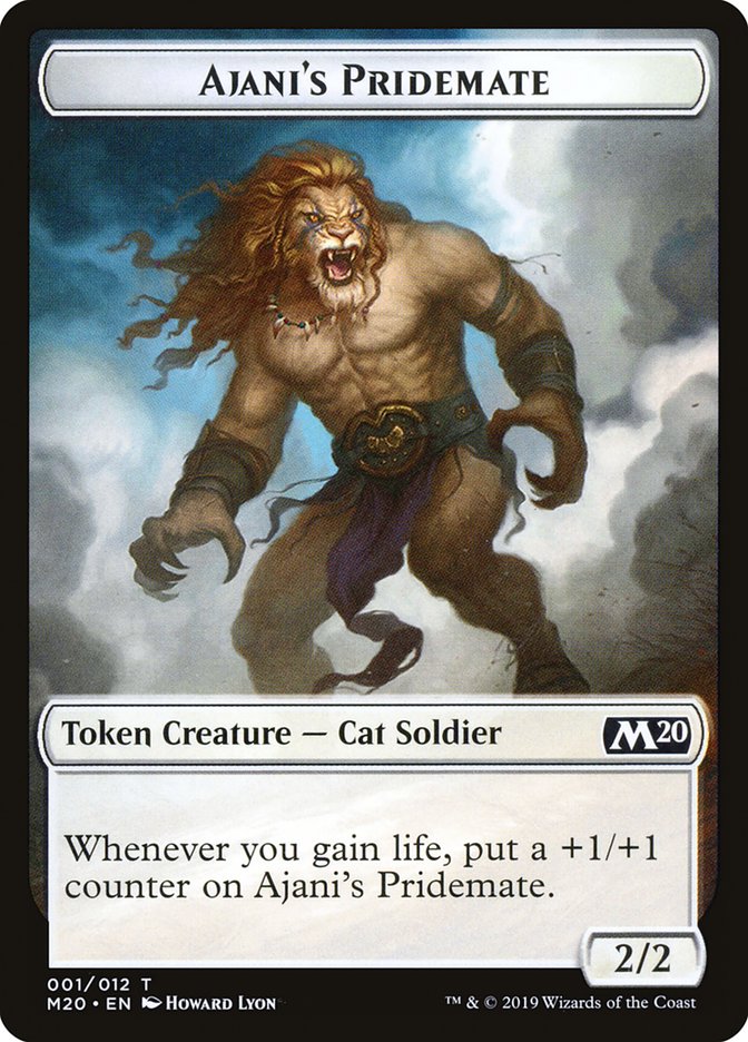 Ajani's Pridemate [Core Set 2020 Tokens] | Rock City Comics