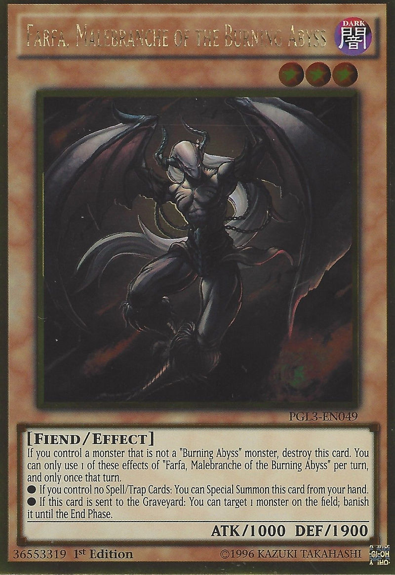 Farfa, Malebranche of the Burning Abyss [PGL3-EN049] Gold Rare | Rock City Comics