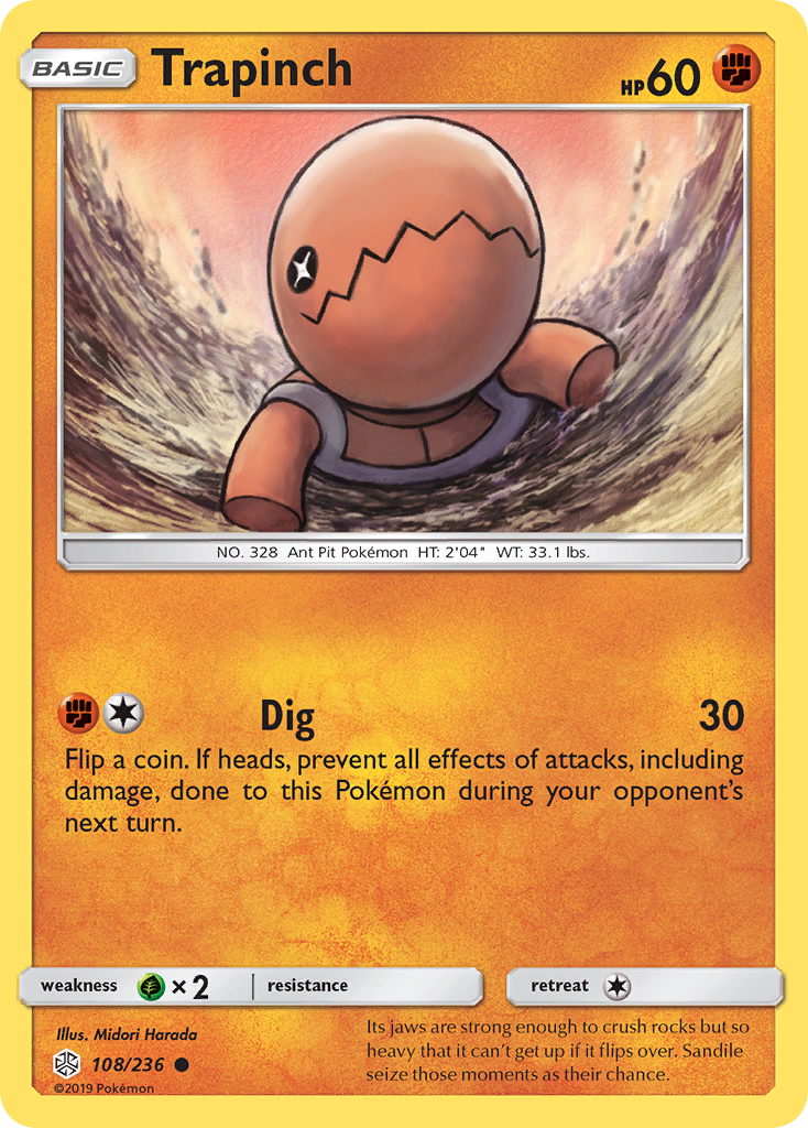 Trapinch (108/236) [Sun & Moon: Cosmic Eclipse] | Rock City Comics