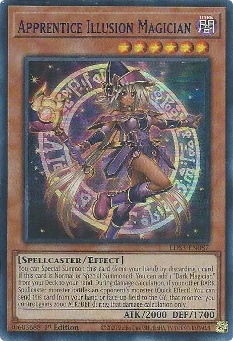 Apprentice Illusion Magician (Blue) [LDS3-EN087] Ultra Rare | Rock City Comics