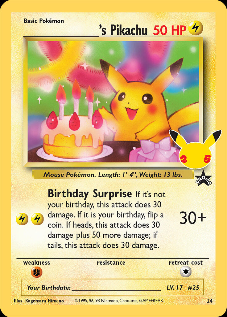 _____'s Pikachu (24) [Celebrations: 25th Anniversary - Classic Collection] | Rock City Comics