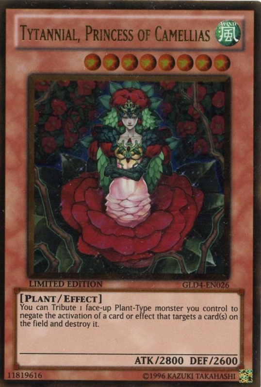 Tytannial, Princess of Camellias [GLD4-EN026] Gold Rare | Rock City Comics