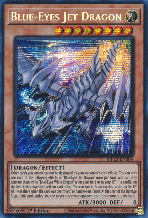 Blue-Eyes Jet Dragon [MP23-EN004] Prismatic Secret Rare | Rock City Comics