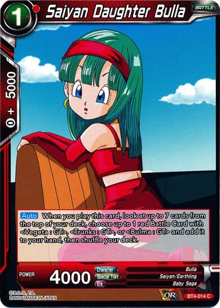 Saiyan Daughter Bulla [BT4-014] | Rock City Comics