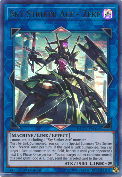 Sky Striker Ace - Zeke [DUOV-EN024] Ultra Rare | Rock City Comics