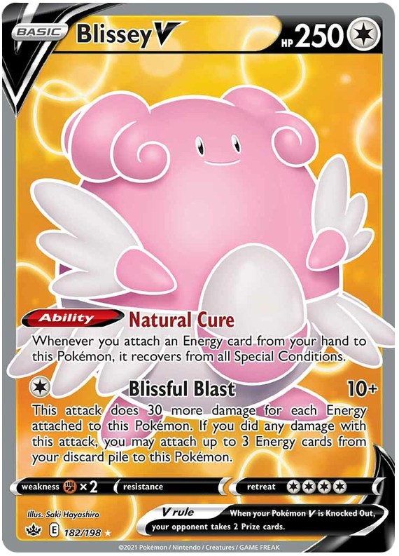 Blissey V (182/198) [Sword & Shield: Chilling Reign] | Rock City Comics