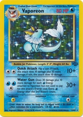 Vaporeon (12/64) [Jungle Unlimited] | Rock City Comics