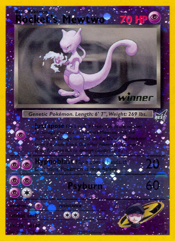 Rocket's Mewtwo (8) [Best of Promos] | Rock City Comics